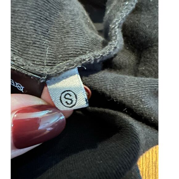 Truly Madly Deeply Cropped Cotton Tank Top Black Size S Casual Minimalist Style - Picture 4 of 7